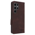 For Samsung Galaxy S24 Ultra 5G Magnetic Clasp Leather Phone Case(Brown)