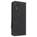 For Samsung Galaxy Xcover 7 Magnetic Clasp Leather Phone Case(Black)