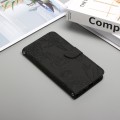 For OPPO A60 4G HT03 Skin Feel Butterfly Embossed Flip Leather Phone Case(Black)