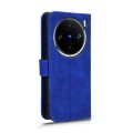 For vivo X100 Skin Feel Magnetic Flip Leather Phone Case(Blue)
