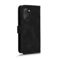 For vivo Y03 4G Skin Feel Magnetic Flip Leather Phone Case(Black)