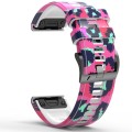 For Garmin Forerunner 965 / 955 / 945 / 935 Printing Quick Release Silicone Watch Band(Painted)