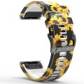 For Garmin Forerunner 965 / 955 / 945 / 935 Printing Quick Release Silicone Watch Band(Sunflower)