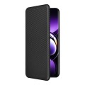 For OPPO Find X7 Ultra Carbon Fiber Texture Flip Leather Phone Case(Black)