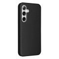 For Samsung Galaxy S24+ 5G Carbon Fiber Texture Flip Leather Phone Case(Black)