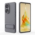 For OPPO Reno8 T 5G Wavy Texture TPU Phone Case with Lens Film(Grey)