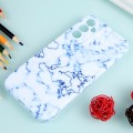 For Samsung Galaxy S22 Ultra 5G Marble Pattern Phone Case(Blue White)