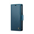For iPhone 15 CaseMe 023 Butterfly Buckle Litchi Texture RFID Anti-theft Leather Phone Case(Blue)