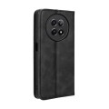 For Realme 12 / 12X 5G Magnetic Buckle Retro Texture Leather Phone Case(Black)