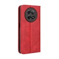 For Realme 12 / 12X 5G Magnetic Buckle Retro Texture Leather Phone Case(Red)