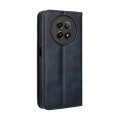 For Realme 12 / 12X 5G Magnetic Buckle Retro Texture Leather Phone Case(Blue)