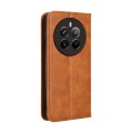 For Realme Narzo 70 Pro 5G Magnetic Buckle Retro Texture Leather Phone Case(Brown)
