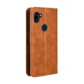 For Orbic Fun+ 4G Magnetic Buckle Retro Texture Leather Phone Case(Brown)