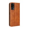 For TCL 40 XE 5G / 40 NxtPaper 5G Magnetic Buckle Retro Texture Leather Phone Case(Brown)