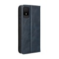 For TCL 502 Magnetic Buckle Retro Texture Leather Phone Case(Blue)