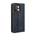 For vivo S18e 5G Magnetic Buckle Retro Texture Leather Phone Case(Blue)