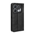 For Infinix GT 10 Pro Magnetic Buckle Retro Texture Leather Phone Case(Black)