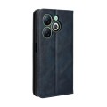 For Infinix Smart 8 X6525 Magnetic Buckle Retro Texture Leather Phone Case(Blue)