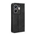 For Infinix Zero 30 4G Magnetic Buckle Retro Texture Leather Phone Case(Black)