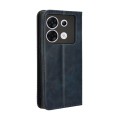 For Infinix Zero 30 5G Magnetic Buckle Retro Texture Leather Phone Case(Blue)