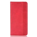For Infinix Hot 40i 4G Magnetic Buckle Retro Texture Leather Phone Case(Red)