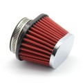 60mm XH-UN073 Mushroom Head Style Car Modified Air Filter Motorcycle Exhaust Filter(Red)