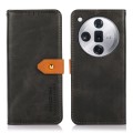 For OPPO Find X7 KHAZNEH Dual-color Cowhide Texture Flip Leather Phone Case(Black)