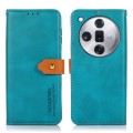 For OPPO Find X7 KHAZNEH Dual-color Cowhide Texture Flip Leather Phone Case(Blue)