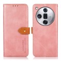 For OPPO Find X7 Pro / Find X7 Ultra KHAZNEH Dual-color Cowhide Texture Flip Leather Phone Case(Rose