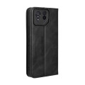 For ASUS ROG Phone 8 Pro Magnetic Buckle Retro Texture Leather Phone Case(Black)