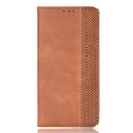 For Huawei nova 12 5G Magnetic Buckle Retro Texture Leather Phone Case(Brown)