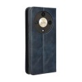 For Honor X9b 5G Magnetic Buckle Retro Texture Leather Phone Case(Blue)