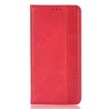 For Honor Magic6 5G Magnetic Buckle Retro Texture Leather Phone Case(Red)