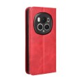 For Honor Magic6 Pro 5G Magnetic Buckle Retro Texture Leather Phone Case(Red)