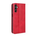 For Samsung Galaxy M54 5G Magnetic Buckle Retro Texture Leather Phone Case(Red)