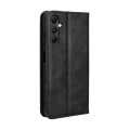 For Samsung Galaxy A05s Magnetic Buckle Retro Texture Leather Phone Case(Black)