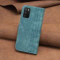 For Samsung Galaxy A03s / A02s Plaid Embossed Leather Phone Case(Green)