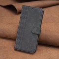 For Samsung Galaxy A51 4G Plaid Embossed Leather Phone Case(Black)