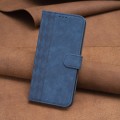 For Samsung Galaxy S24+ 5G Plaid Embossed Leather Phone Case(Blue)
