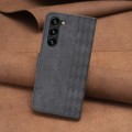 For Samsung Galaxy S24+ 5G Plaid Embossed Leather Phone Case(Black)