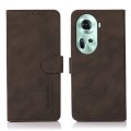 For OPPO Reno11 5G Global KHAZNEH Matte Texture Leather Phone Case(Brown)