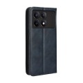 For Xiaomi Redmi K70 / K70 Pro Magnetic Buckle Retro Texture Leather Phone Case(Blue)