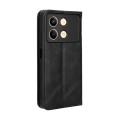 For Xiaomi Redmi Note 13R Pro 5G Magnetic Buckle Retro Texture Leather Phone Case(Black)