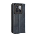 For Xiaomi 14 Pro Magnetic Buckle Retro Texture Leather Phone Case(Blue)
