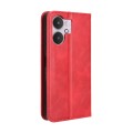 For Xiaomi Redmi 13C 5G / 13R 5G Magnetic Buckle Retro Texture Leather Phone Case(Red)