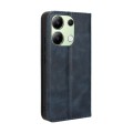 For Xiaomi Redmi Note 13 4G Magnetic Buckle Retro Texture Leather Phone Case(Blue)