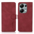 For Xiaomi Redmi Note 13 4G KHAZNEH Matte Texture Leather Phone Case(Red)