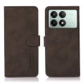 For Xiaomi Redmi K70E / POCO X6 Pro KHAZNEH Matte Texture Leather Phone Case(Brown)