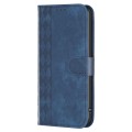 For Xiaomi Redmi 13C Plaid Embossed Leather Phone Case(Blue)