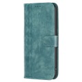 For Xiaomi Redmi Note 13 4G Global Plaid Embossed Leather Phone Case(Green)